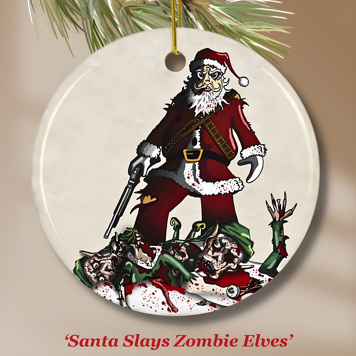 Ceramic Double-Sided Holiday Ornaments